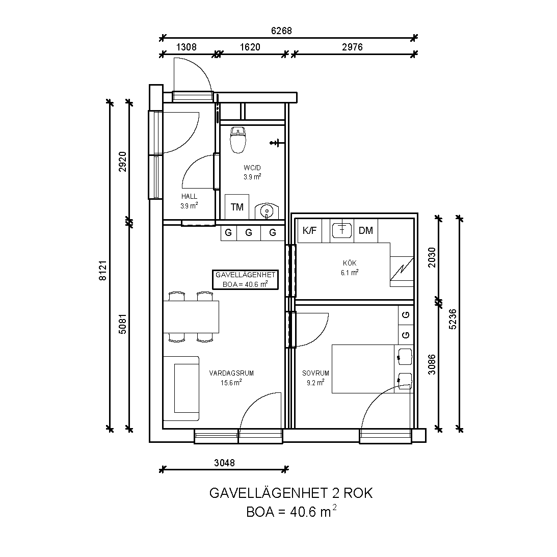 GAVELLAGENHET 2ROK Kvintettgatan